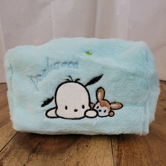 Sanrio Pochacco Baby Blue Embroidered Makeup Bag - Picture 14 of 16